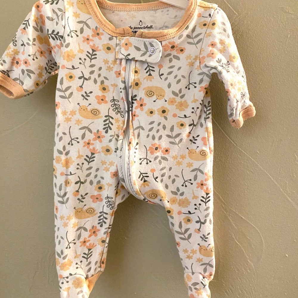 The Peanutshell Floral Autumn Onesie